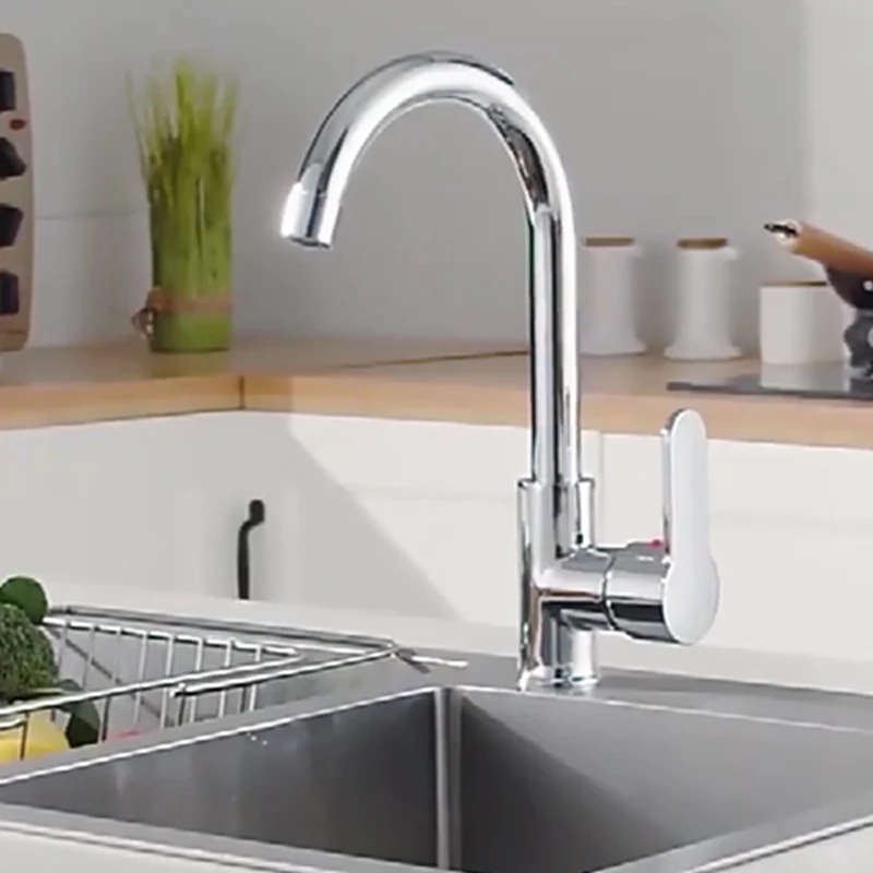 

Kitchen Domestic Sink Faucet Cold and Hot Water Dual-use Vegetable Wash Basin Single Cold Tap Water Splash-proof Faucet