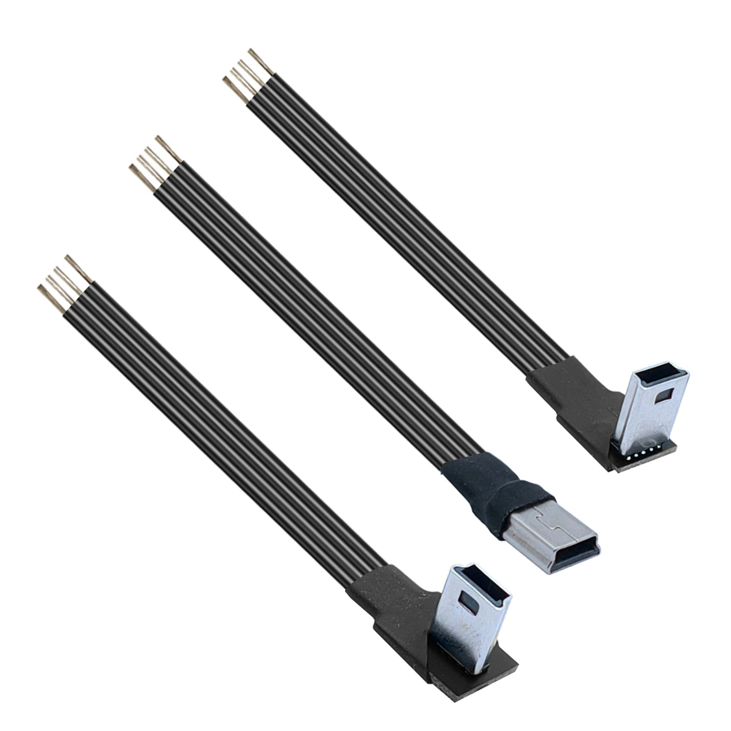 Фото 2 шт. 5В USB Micro mini Type-C штекер (4-контактный) на открытое проводное соединение, кабель питания USB-C для ремонта, зарядный кабель 26AW №4