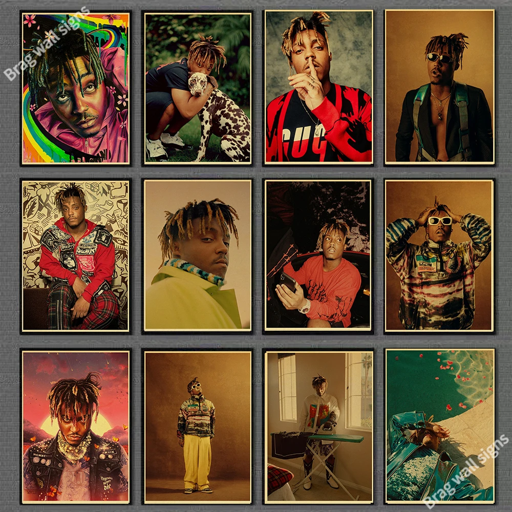 

Vintage Juice Wrld Rapper Fame Hip Hop Rapper Retro Tin Signs Home Family Lovers Gift Decorate Plates for Cafe Bar Pub