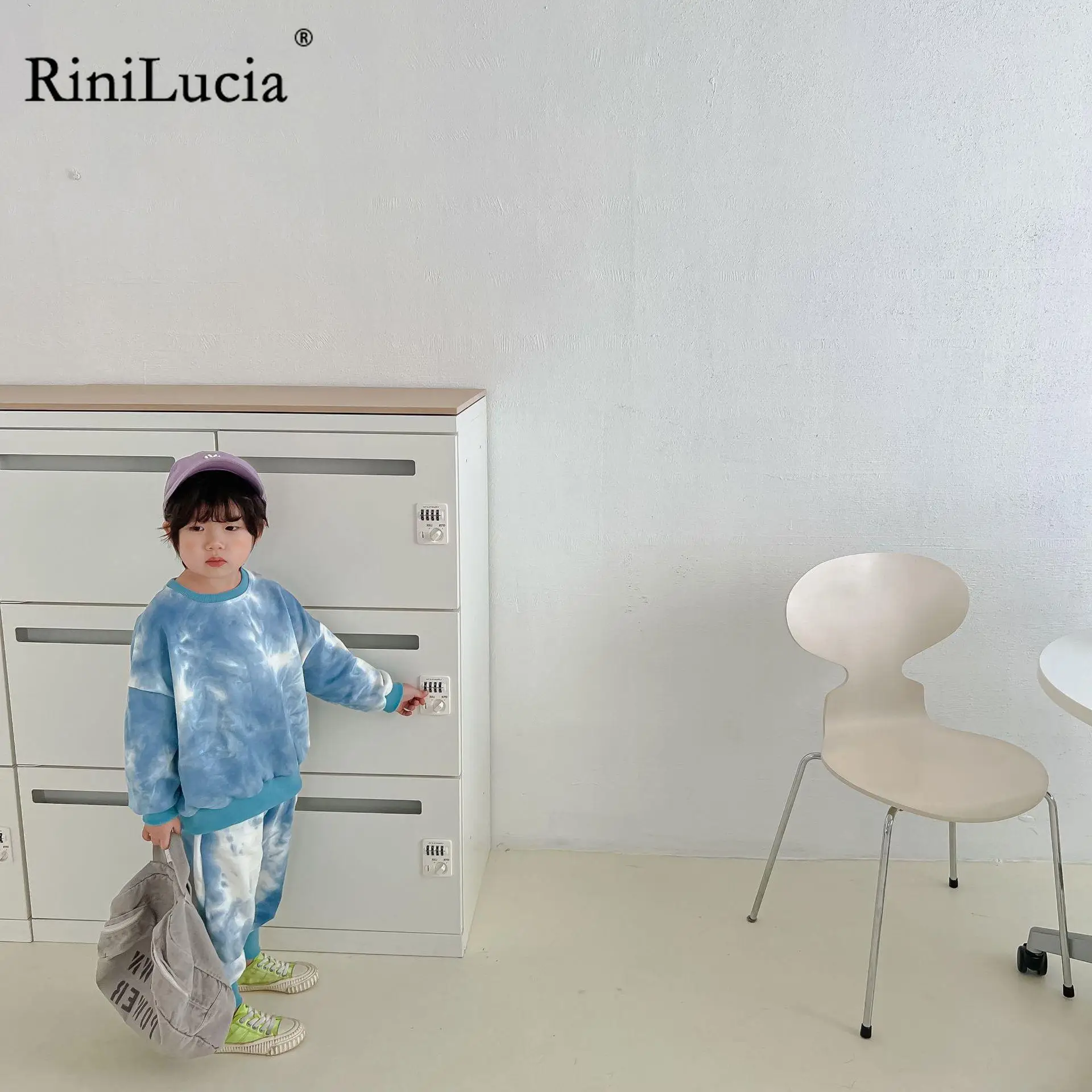 

RiniLucia Children Clothes Kids Suit Warm Sweater Girl Hoodies Pullover Sweatshirt Pant Winter Spring Boy Tracksuit Sportswear