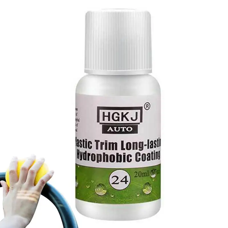 

50ml Car Plastics Parts Refurbish Agent Vehicle Plastic Exterior Recovery Renovator Trim Long-lasting Cleaner Agent Restorer