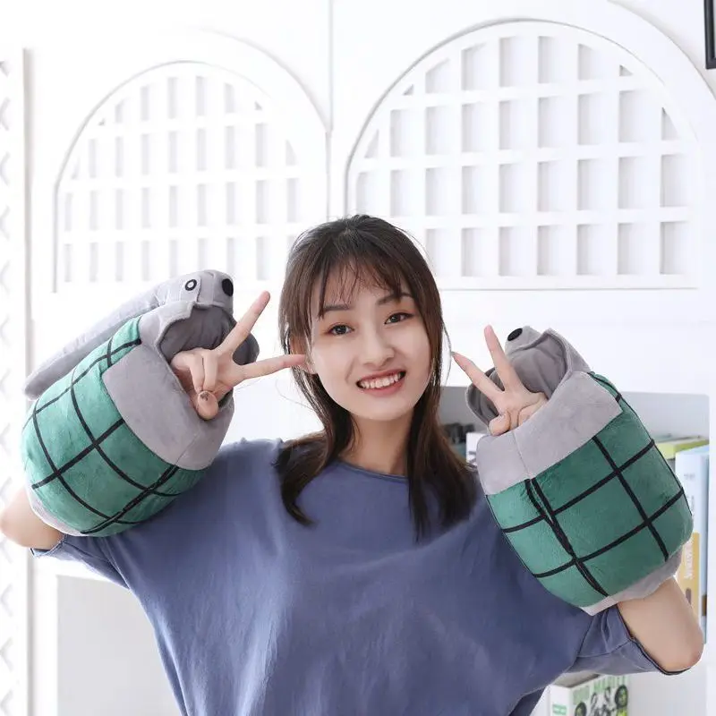 

My Hero Academia Bakugo Katsuki Plush Toy Cosplay Gloves Cuff Arm Wrist Band Power Bracer Grenades Stuffed Toy For Kids