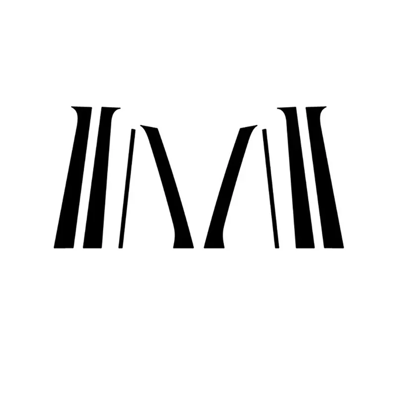 

8 шт., наклейки на дверные стойки, окна, стойки, наклейки для Hyundai Santa FE 2007 2008 2009 2010 2011 2012santa fe 2, аксессуары