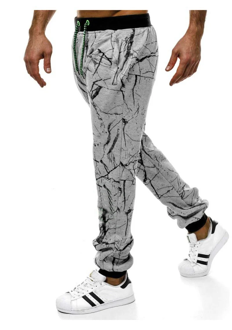 

2022 New Men Trousers Street Style Breathable Comfortable Personality Striped Drawstring Elastic Outdoor Daily Casual Pants