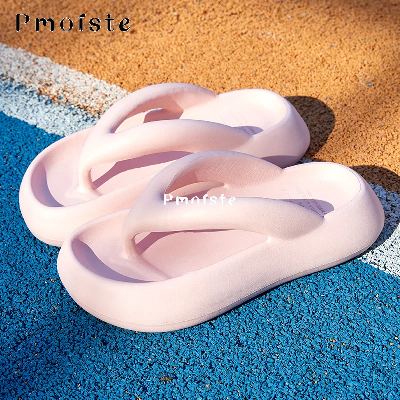 Women's Summer Flip-flops Platform Soft Shoes for Women Comfortable Cloud Slippers Outdoor Fashion Slides Bathroom Non-slip