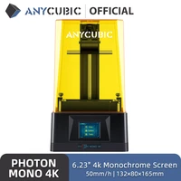 anycubic photon mono 4k lcd uv resin 3d printer high speed 3d printing 6 23 4k monochrome screen 13280165mm printing size