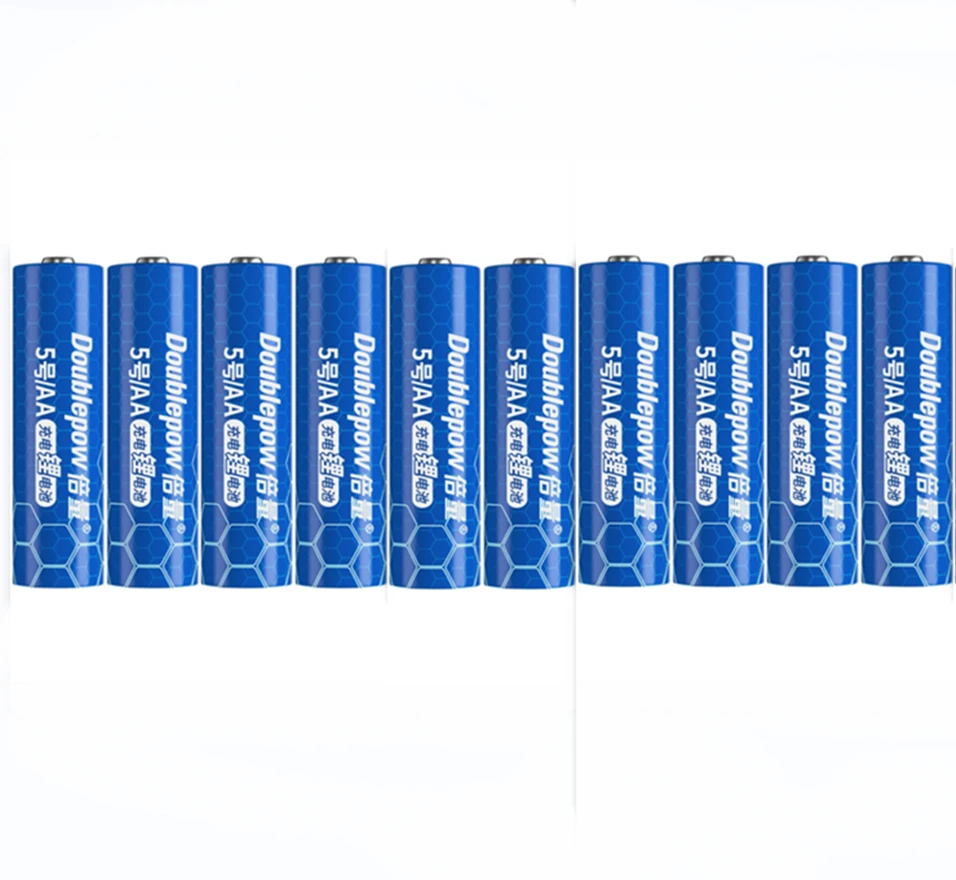 10 шт./лот аккумуляторная батарея большой емкости 1,5 В МВт/ч AA, литиевая батарея быстрой зарядки с помощью интеллектуального USB-зарядного устройства AA AAA