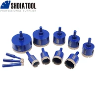 shdiatool 1pc diamond core drill bit triangle shank dry drill hole saw cutter for tile marble ceramic drilling hole saw 20 68mm