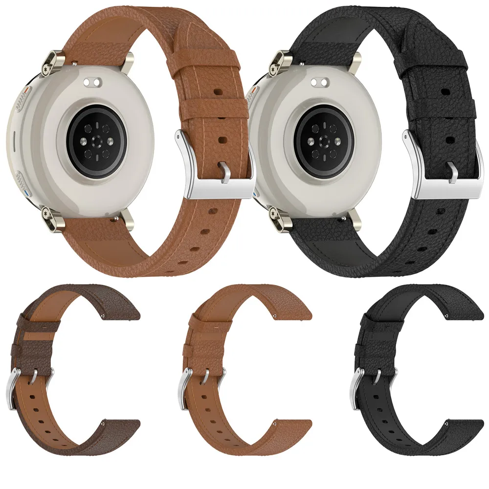 Фото Универсальный ремешок для часов 20 мм 22 мм для OPPO Watch S X X2 X3 / Oneplus Watch 4 3 2 1 / HAYLOU Watch 4 4S, текстурированный кожаный ремешок для часов №3