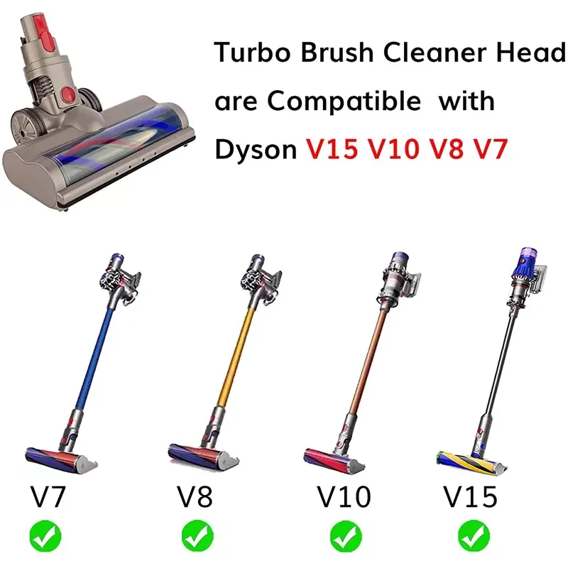 

Release Motorized Turbine Floor Brush Head For Dyson V15 V11 V10 V8 V7 Vacuum Cleaner Parts