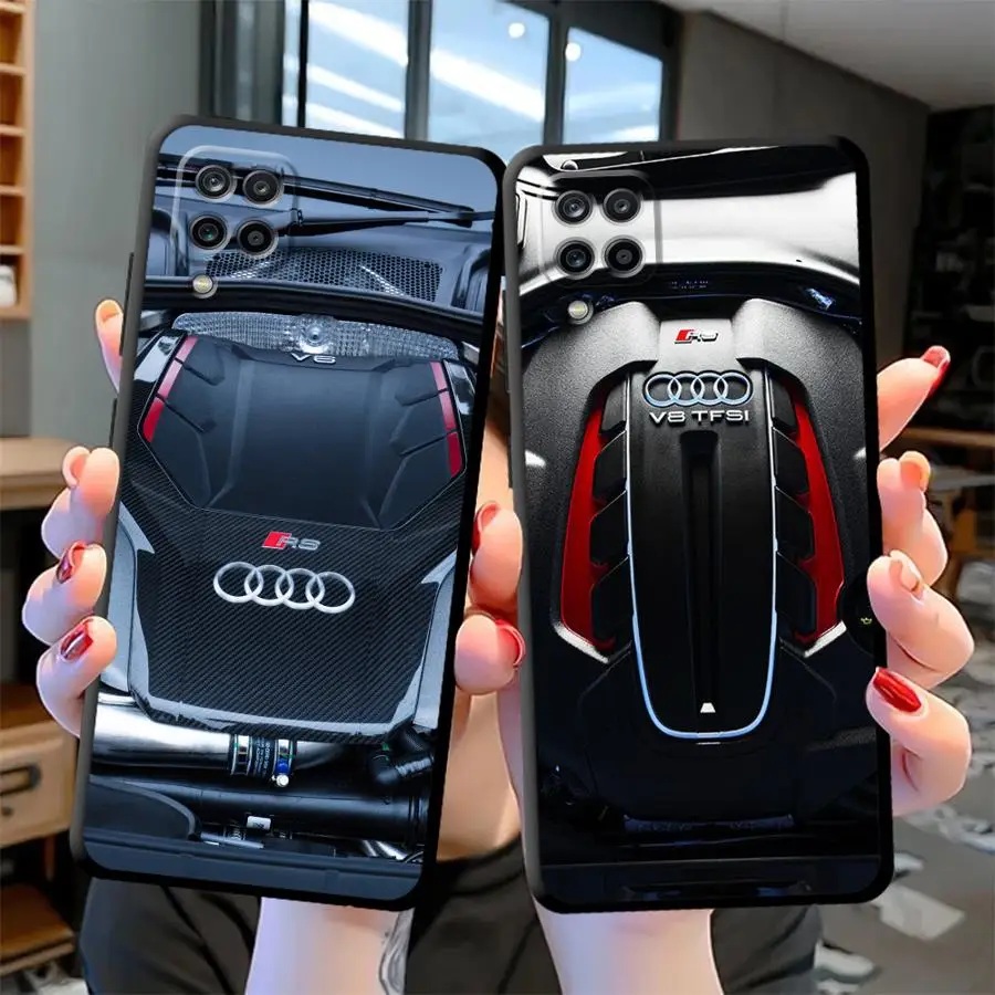 Роскошный чехол для телефона Audi Sports Engine Samsung Galaxy A12 A22 A32 5G A52 A72 A71 A51 A50 A50s A21s 4G A25