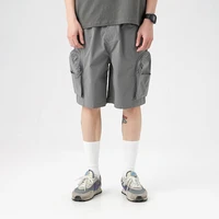cargo shorts japanese trend retro three dimensional large pocket loose five point pants men