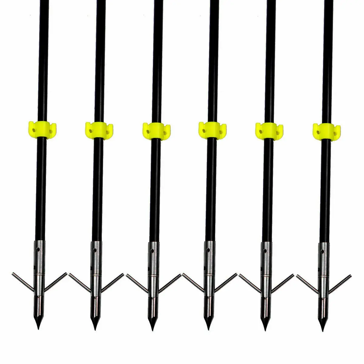 

6PCS Professional 33 Inches Archery Glassfiber Arrows Fiberglass Shaft Slingshot Hunting Fishing Arrows for Compound Recurve Bow