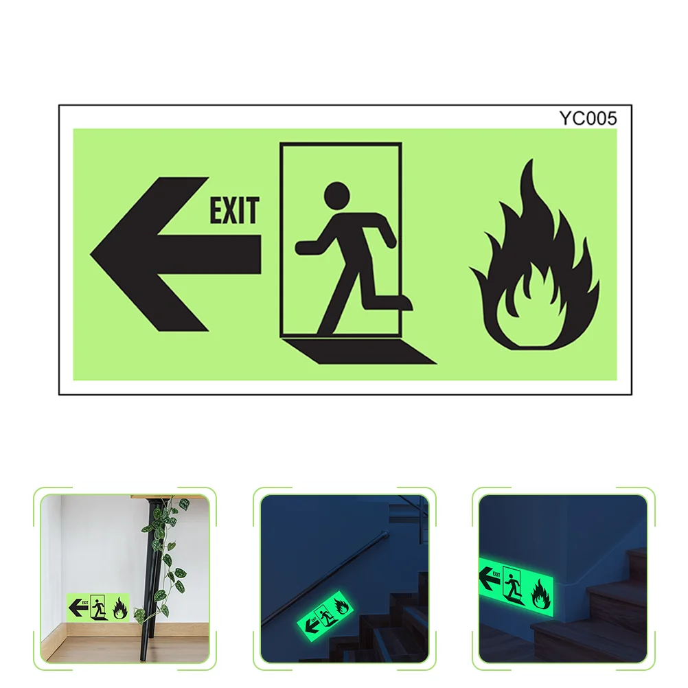 

Corridor Wall Sticker Warning Stickers Signs Decal Glowing The Dark Decals Living Room