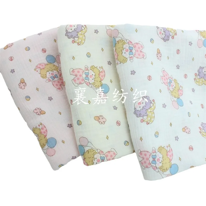 Хлопковая двойная Марля клоуна из мультфильма детская одежда постельное белье