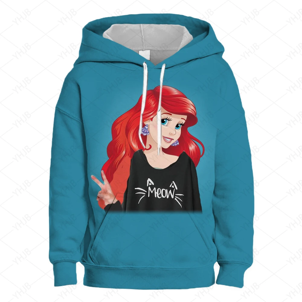 Детские толстовки Золушки модные весенне-осенние для девочек в стиле Харадзюку