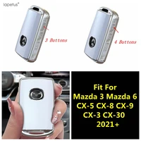 tpu car key case cover shell chain decor protector trim accessories interior for mazda 3 6 cx 3 cx 30 cx 5 cx 8 cx 9 2021 2023