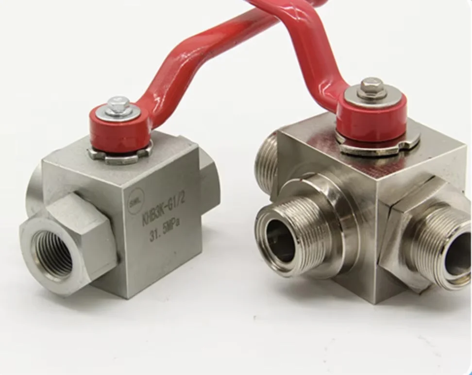 1 шт. высококачественный гидравлический двухпозиционный трехсторонний шаровой