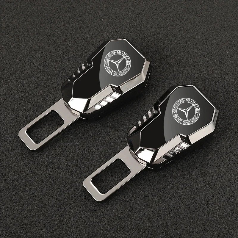 

Автомобильный зажим для ремня безопасности, металлическая заглушка для Mercedes Benz W204 205 A B C E S CLA CLK ML GLK GLA GLB GLC CLAS, аксессуары