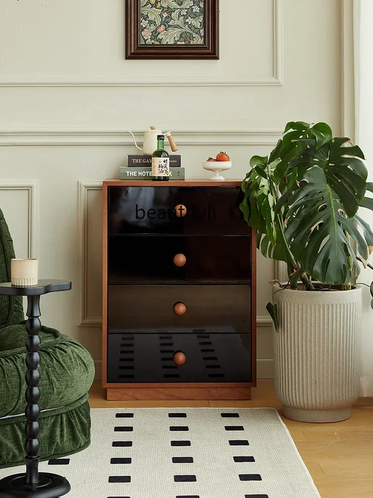 Комод с ящиками буфет шкаф черная краска цвет Cherrywood ретро-органайзер для