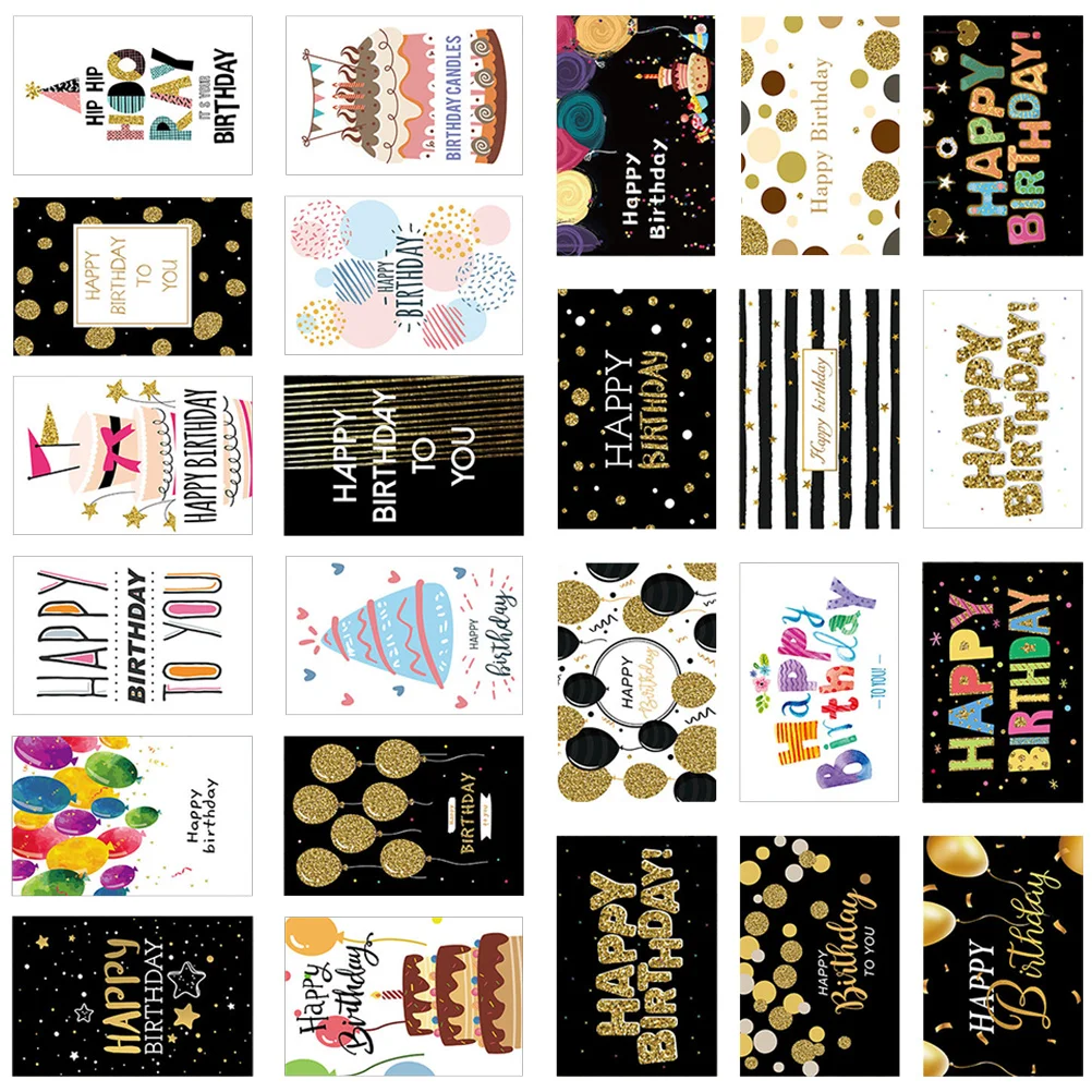 

24pcs Delicate Creative Birthday Cards For Adults Birthday Greeting Cards Birthday Cards For Kids Birthday Gift