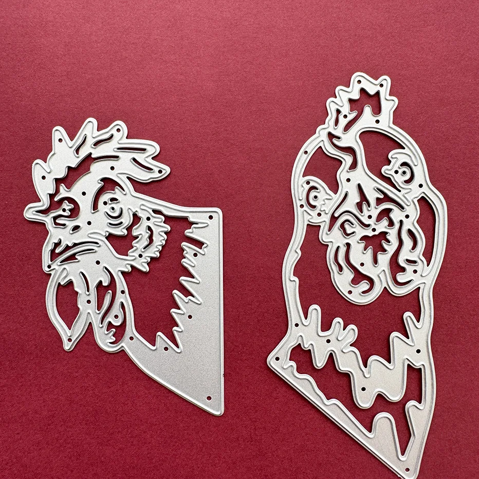 Два куриных головки 2024 новые Вырубные штампы для скрапбукинга оформление сделай