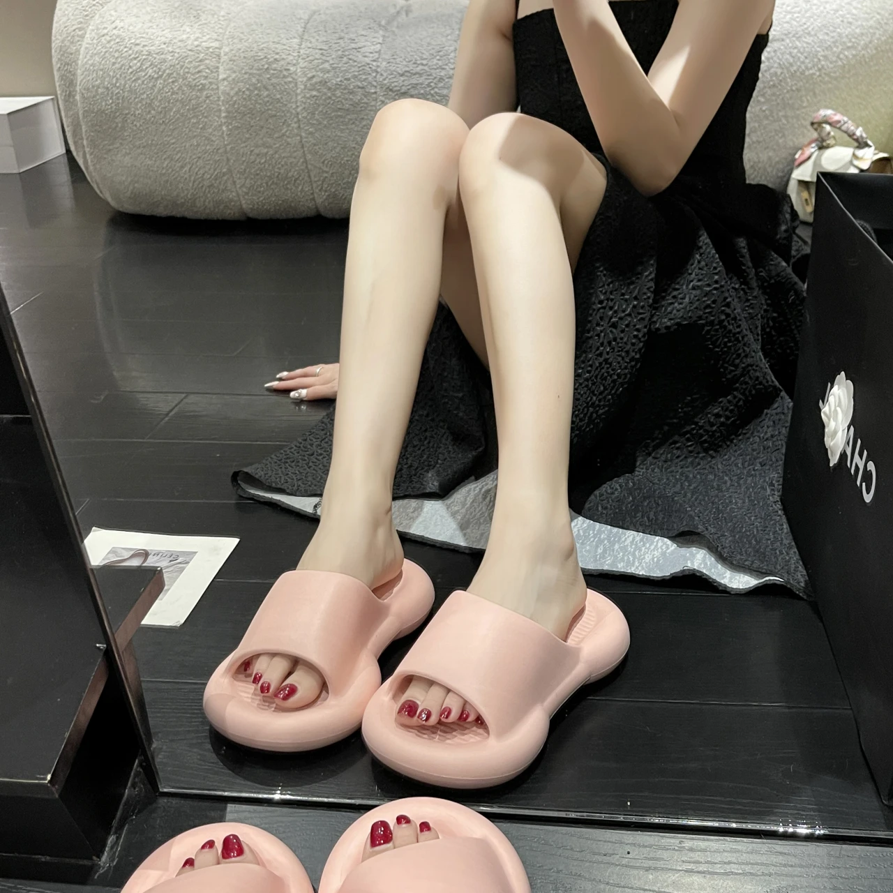 2023 Summer Outdoor Beach Cute Light Comfortable Multi-color Fashion Large Size Women's Slippers EVA  Low (1cm-3cm)