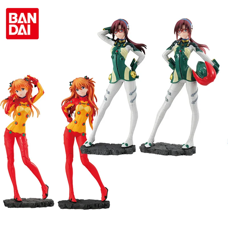 

Bandai Original Gashapon EVA Asuka Illustrious Anime Action Figures Toys for Boys Girls Kids Gift Collectible Model Ornaments