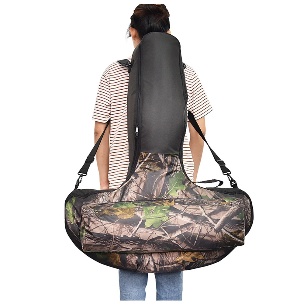 Archery Camouflage T-shape Storage Bag Bow Cover Case Shoulder Backpack Belt Pouch for Hunting Shooting Crossbow Protector Accy