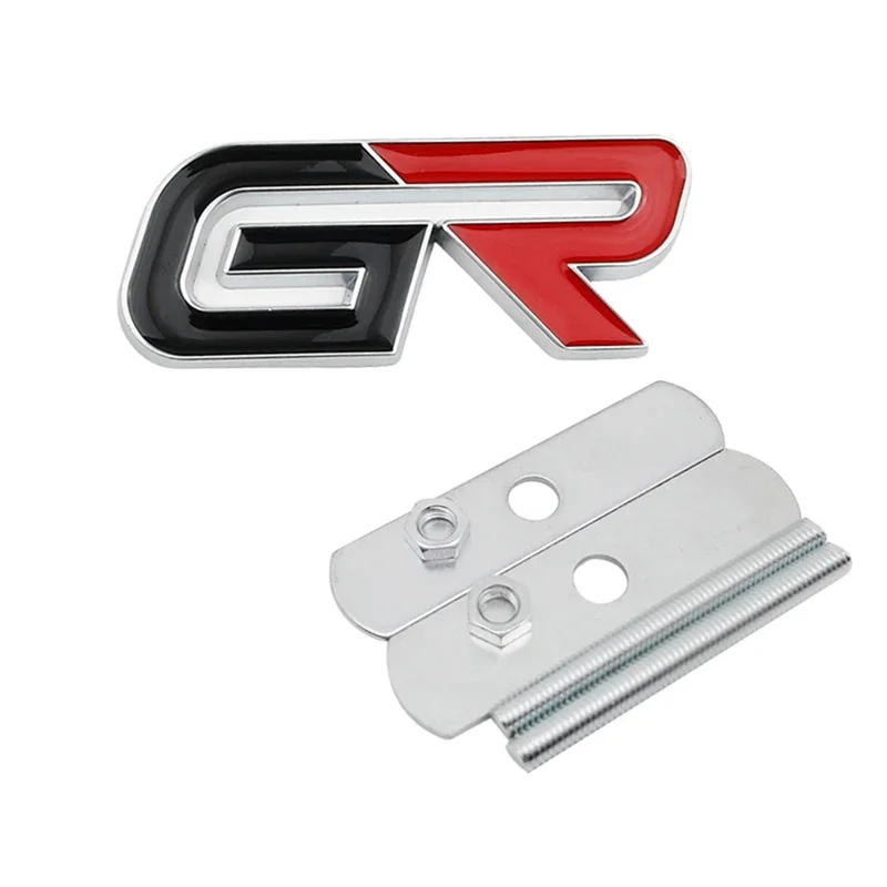 

Автомобильный багажник, передняя решетка радиатора, боковая эмблема, Наклейка для Toyota GR, логотип, авто, наклейка на весь корпус, внешние аксессуары