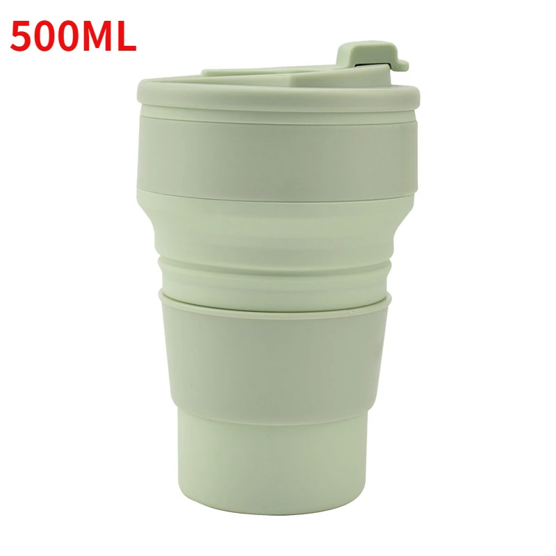 

Складная силиконовая чашка для воды 350/500 мл