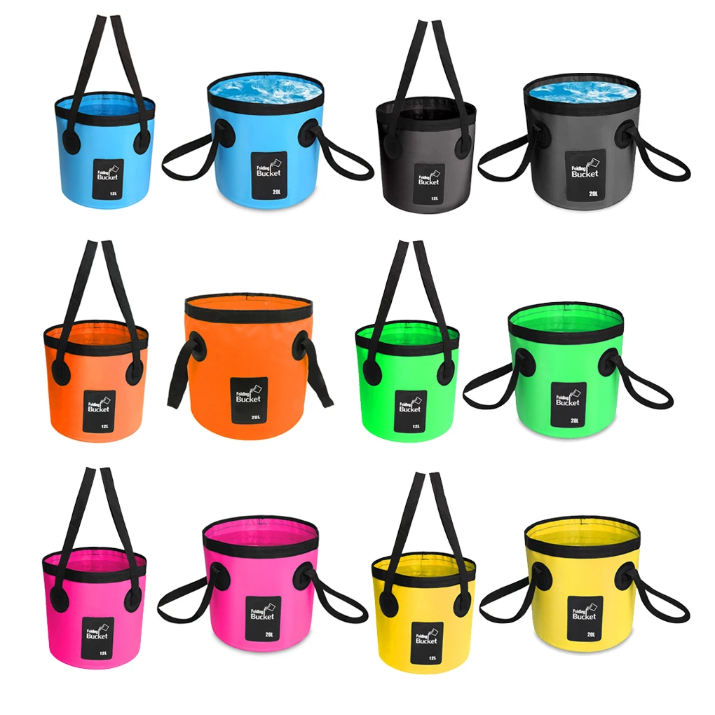 

Water Bucket Folding Waterproof Wash Basin Gardening Reusable Container
