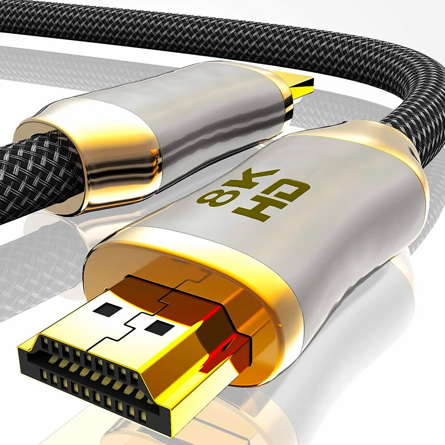 Hannord 8K HDMI-совместимый кабель 2,1 UHD HDMI-совместимый динамический HDR 8K 4k 2k 60 Гц 48 Гбит/с EARC 3D HDCP для компьютера ТВ-приставки PS5