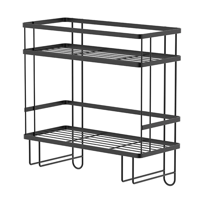 

Bathroom Over The Toilet Storage Shelf, 2-Tier Metal Bathroom Organizer Toilet Paper Holder, No Drilling