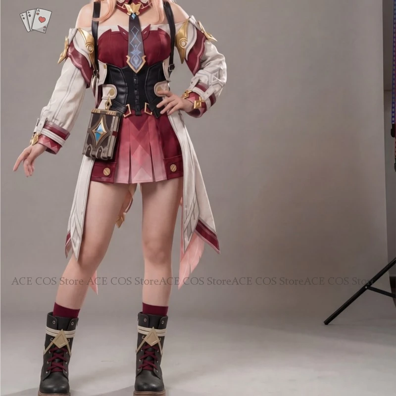 Фото Костюм для косплея Линии из Genshin Impact от ACE COS Store: парик, наряд, женская одежда в стиле аниме, полный комплект для Хэллоуина, обувь и аксессуары для ролевых игр №4