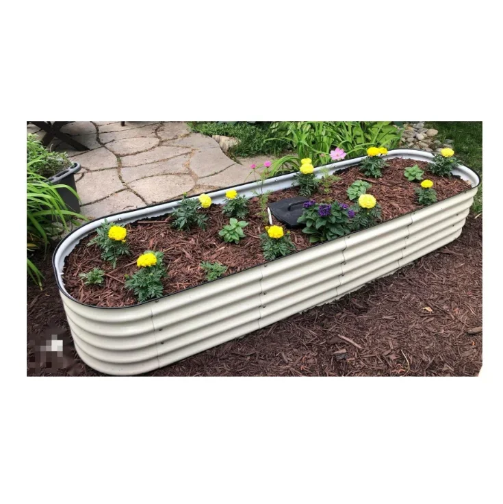 Кровать для посадки из оцинкованной стали уличный цветочный горшок
