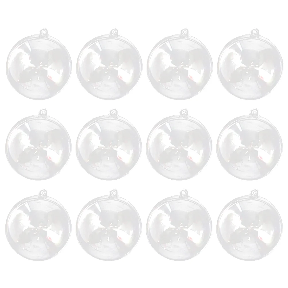 

15 Pcs Transparent Ball Candy Gift Plastic Clear Ornaments Candy Fillable Sphere