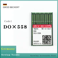 100pcs dox558 groz beckert needles for industrial keyhole sewing machine fit juki meb 3200 brother 980 durkopp 558