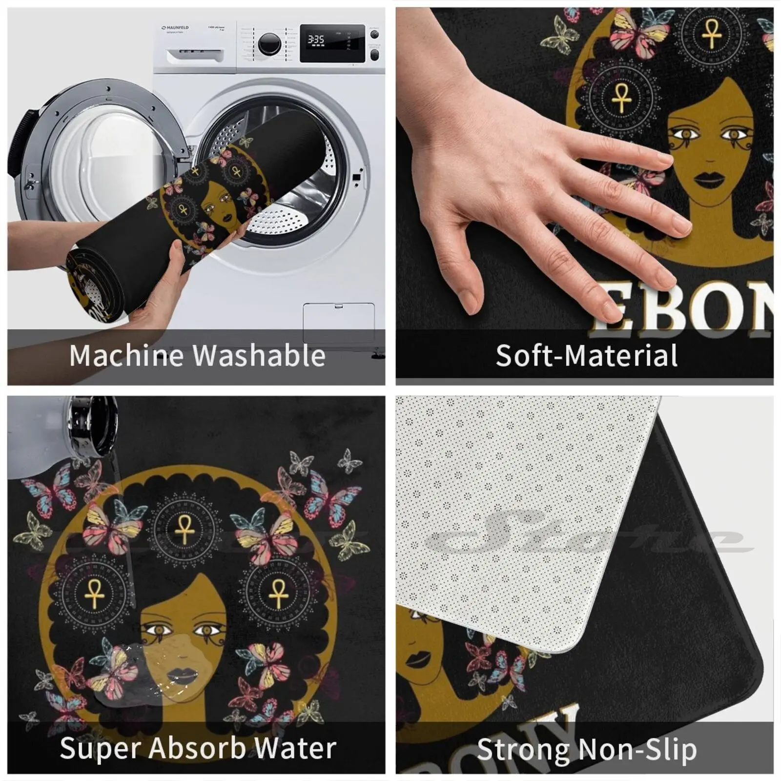 Благословенное имя: черное дерево-Мои Красивые Черные названия футболка мягкий