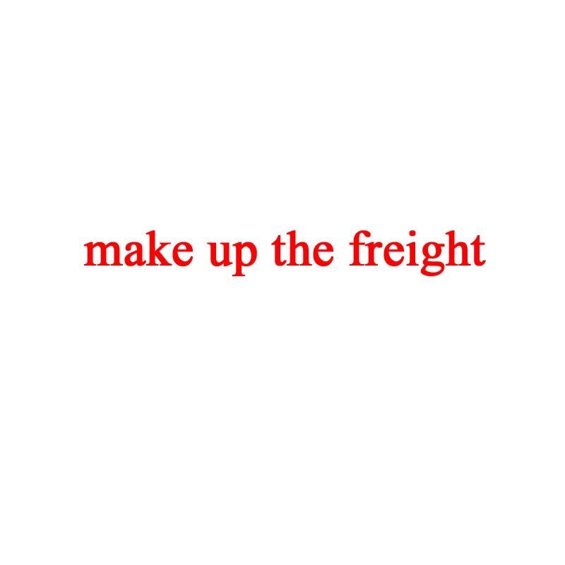 

make up the freight