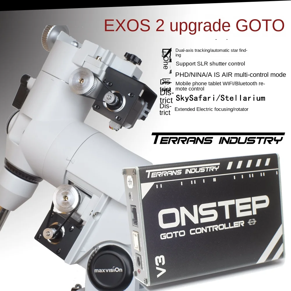 

[New] Onstep Maxvision EXOS-2 Equatorial Mount Onstep GOTO Upgrade Kit Tracking/Guide Photography/ascom