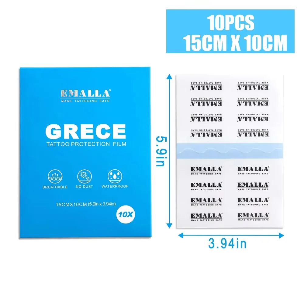 EMALLA GRECE Премиальная защитная пленка для татуировок полиуретановая лента