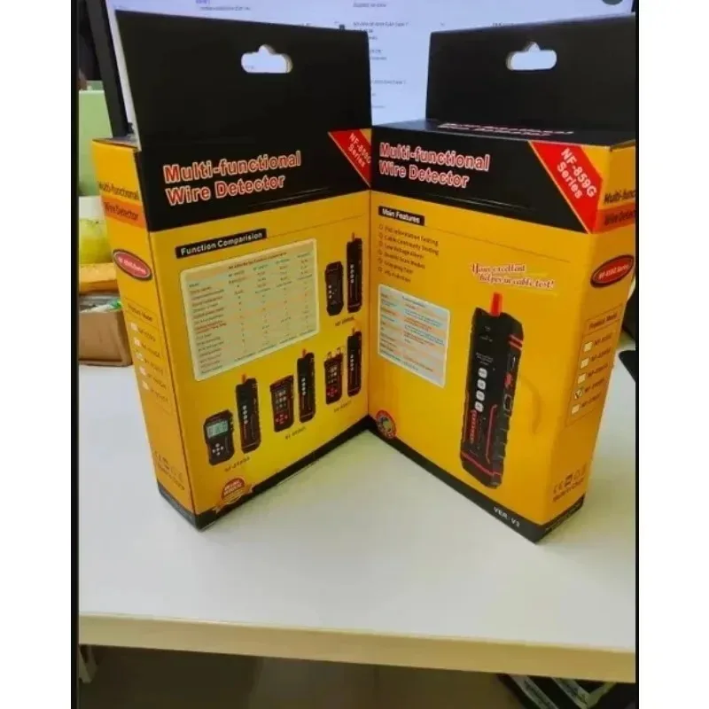 NF-859GK Линейный сетевой тестер Красный свет Одиночная головка Обжимная длина Точка останова IP-сканирование PING Тип зарядки