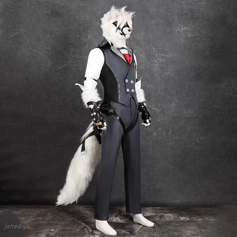 Костюм для косплея Von Lycaon игра Zenless Zone Zero【 S-3XL Victoria cleaning Wolf хвост ушей