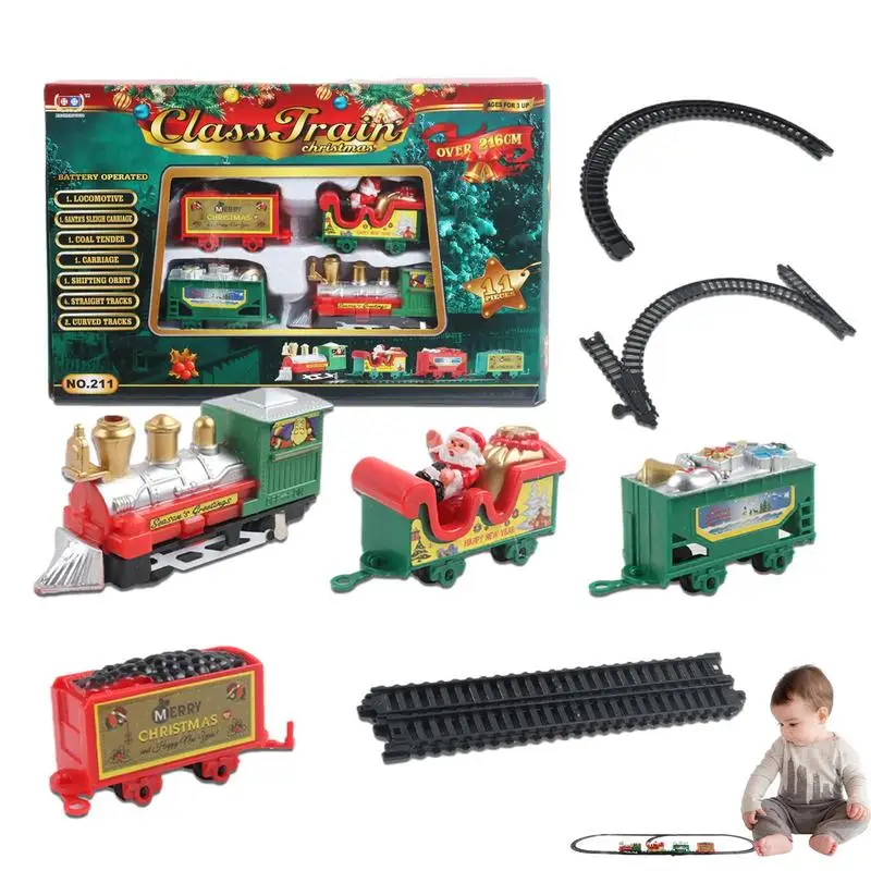 

Train Track Play Set Railway Kits Locomotive Engine Creator Expert Winter Holiday Train Tracks Toys Christmas Birthday Gifts For