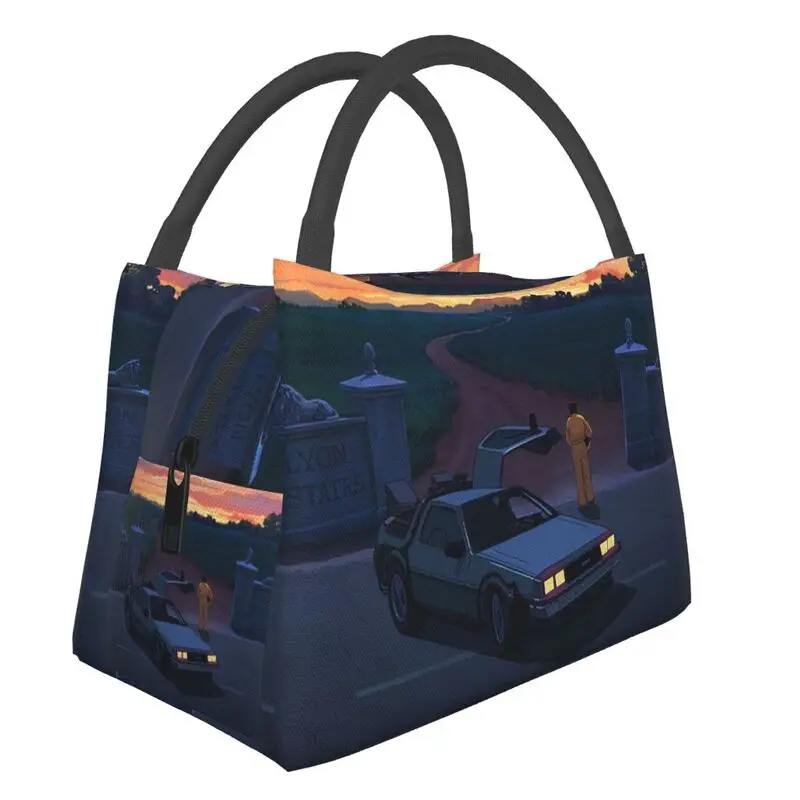 

Back To The Future Thermal Insulated Lunch Bag Women Comedy Tv Movie Resuable Lunch Container Multifunction Meal Food Box