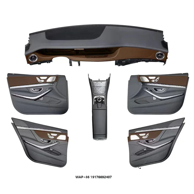Фото Модификация интерьера Mercedes-Benz S-Class W221 (обновление до W222): приборная панель, кожаные чехлы на сиденья (от старого к новому) №1