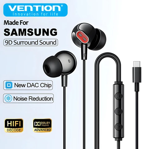 Проводные наушники Vention HiFi Bass Stereo 3.5 мм