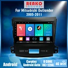 Автомобильный мультимедийный плеер 2 Din, на Android, с GPS, для Mitsubishi Outlander 2005-2011, Peugeot 4007, 2007-2012, 9 дюймов