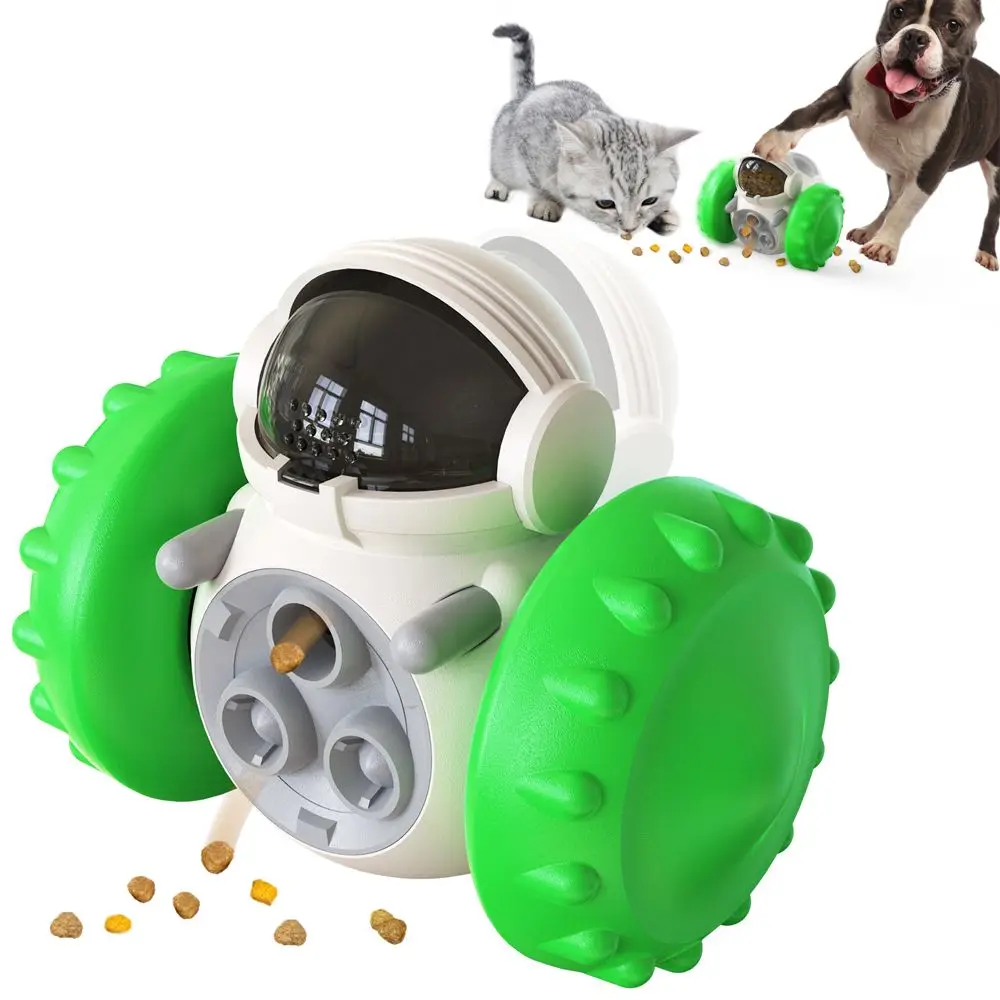 

Dog Puzzle Toy Food Treat Dispenser Funny Dogs Cat Toys Tumbler Interactive Chase Toys Slow Feeder to Improves Pets Digestion